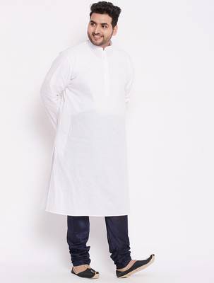Men's navy blue silk blend pyjama 5