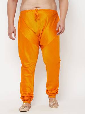 Men's orange silk blend pyjama 1