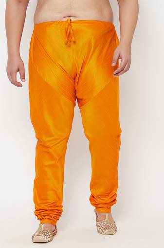 Men's orange silk blend pyjama