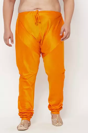 Men's orange silk blend pyjama