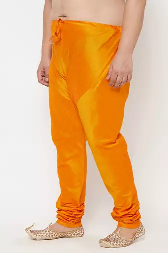 Men's orange silk blend pyjama
