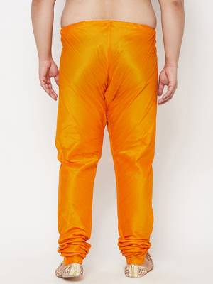 Men's orange silk blend pyjama 3