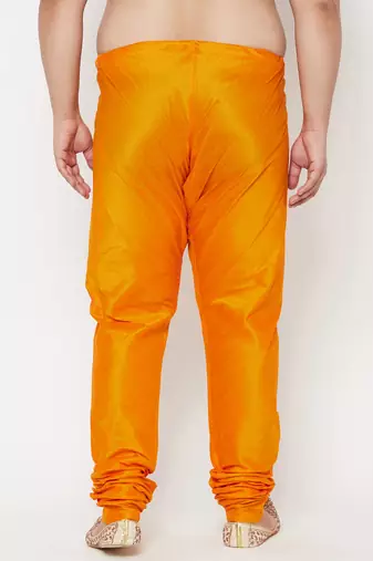 Men's orange silk blend pyjama