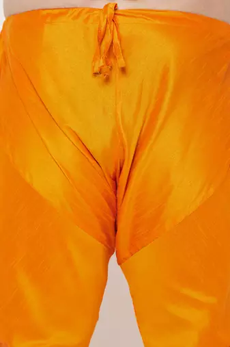Men's orange silk blend pyjama