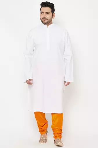 Men's orange silk blend pyjama