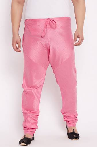 Men's pink silk blend pyjama