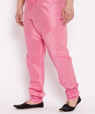Men's pink silk blend pyjama 2