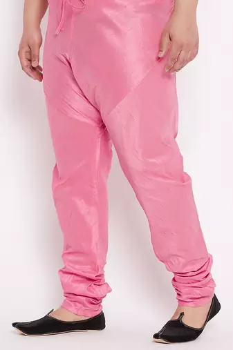 Men's pink silk blend pyjama