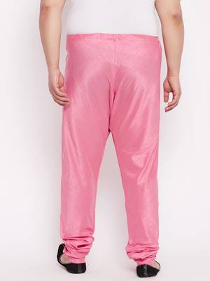 Men's pink silk blend pyjama 3