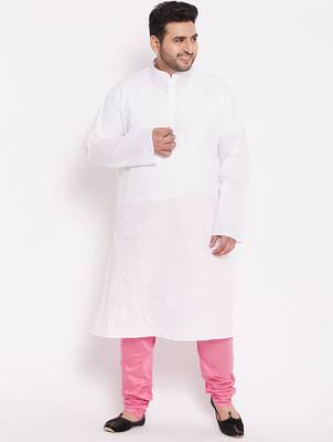 Men's pink silk blend pyjama 5