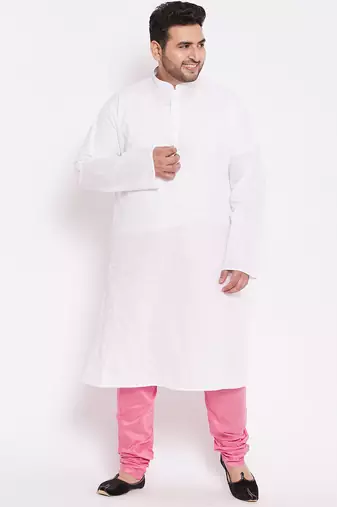 Men's pink silk blend pyjama