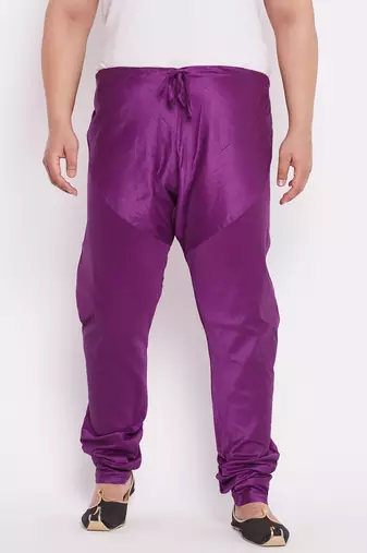 Men's purple silk blend pyjama