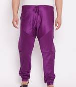 Men's purple silk blend pyjama