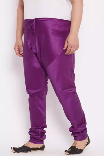 Men's purple silk blend pyjama