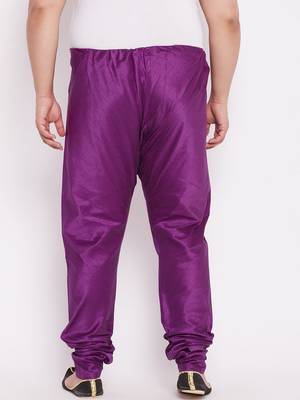 Men's purple silk blend pyjama 3