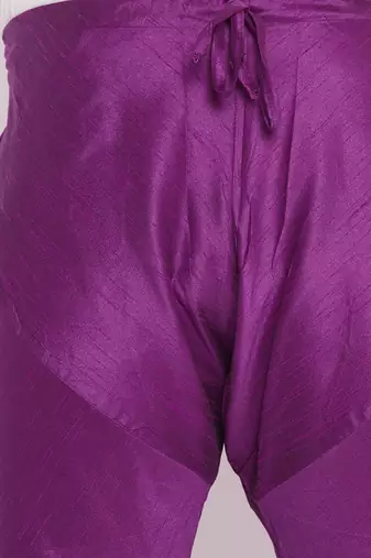 Men's purple silk blend pyjama