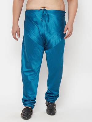 Men's turquoise silk blend pyjama 1