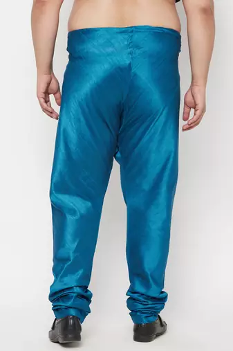 Men's turquoise silk blend pyjama