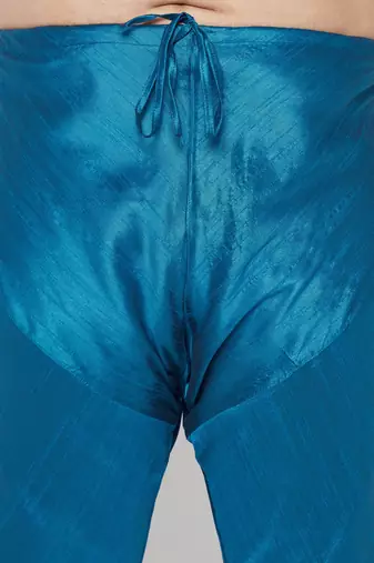 Men's turquoise silk blend pyjama