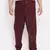 Men's wine silk blend pyjama