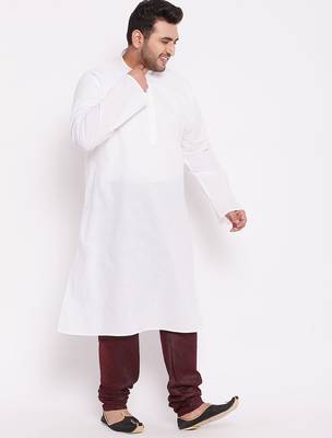 Men's wine silk blend pyjama 5