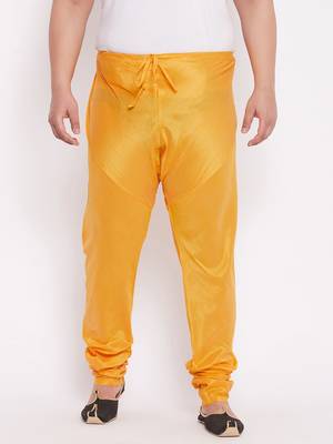 Men's yellow silk blend pyjama 1