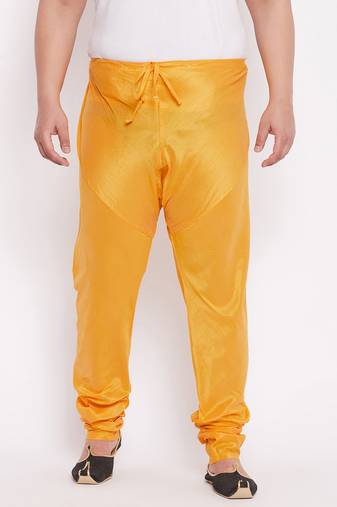 Men's yellow silk blend pyjama
