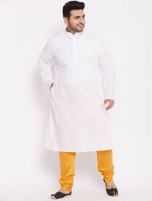 Men's yellow silk blend pyjama 5