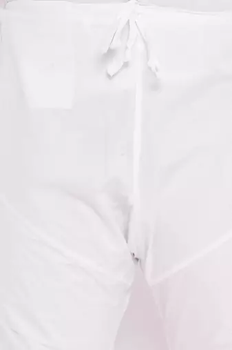 Men's white cotton pyjama