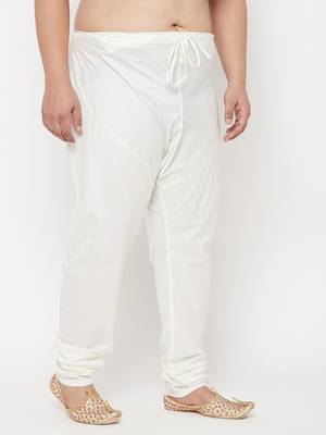 Men's white cotton blend pyjama 2
