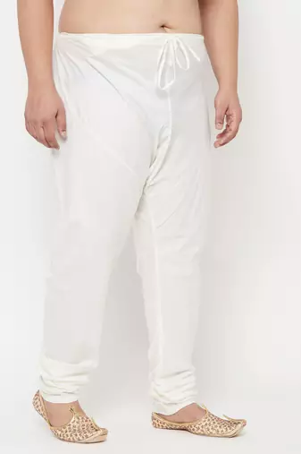 Men's white cotton blend pyjama