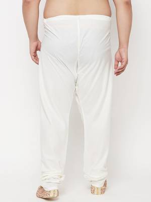 Men's white cotton blend pyjama 3