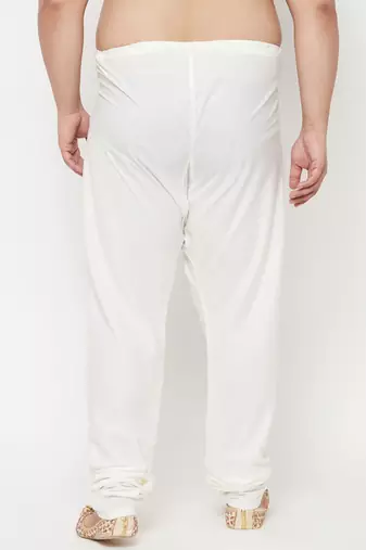 Men's white cotton blend pyjama