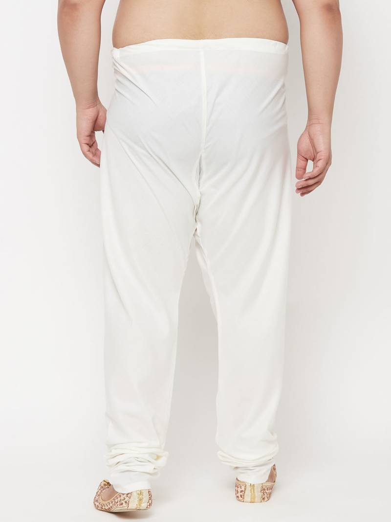 Men's white cotton blend pyjama