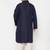 Men's blue and cream cotton blend pathani kurta set