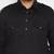Men's black cotton blend pathani kurta set