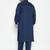 Men's blue cotton blend pathani kurta set
