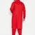 Men's red cotton blend pathani kurta set