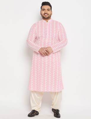 Men's beige cotton blend pyjama 5
