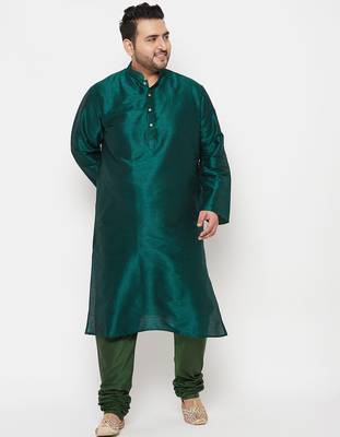 Men's green viscose blend pyjama 5