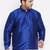 Men's blue silk blend ethnic shirt