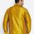 Men's mustard silk blend ethnic shirt