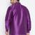 Men's purple silk blend ethnic shirt