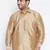 Men's rose gold silk blend ethnic shirt