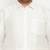 Men's white silk blend ethnic shirt