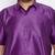 Men's purple and white silk blend shirt and mundu set