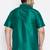 Men's green silk blend ethnic shirt