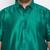 Men's green silk blend ethnic shirt