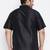 Men's black silk blend ethnic shirt