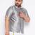 Men's grey silk blend ethnic shirt